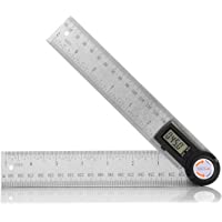 Medidor de Ángulos Digital- TACKLIFE Transportador y Regla- Medición de 0-400 mm y 000.0 °-999.9 ° - MDA01